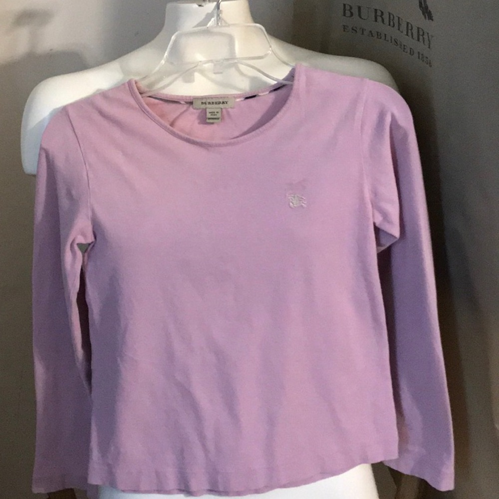 Burberry girls top  8y purchased at Bloomingdales